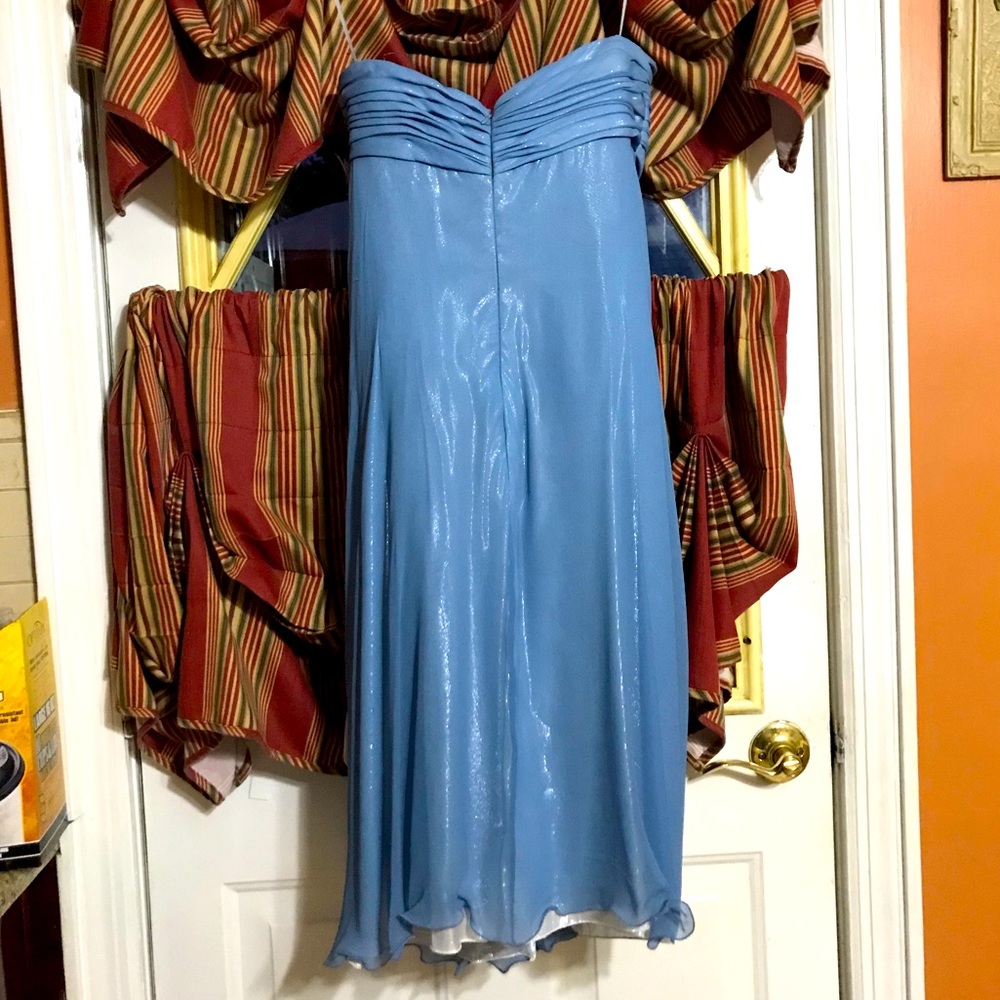 Baby blue prom dress